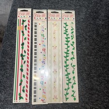 Mrs. Grossman's Sticker Lot 4 Design Lines Vintage Vines Lace Music Holly New