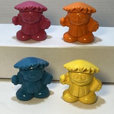 Vtg 1978 Hawaiian Punch Mascots Plastic Toy Figurines RJR Foods Pink Orange