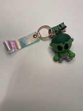 Hulk Superhero 3D Figure Keychain Holographic Wrist Strap Bag Charm