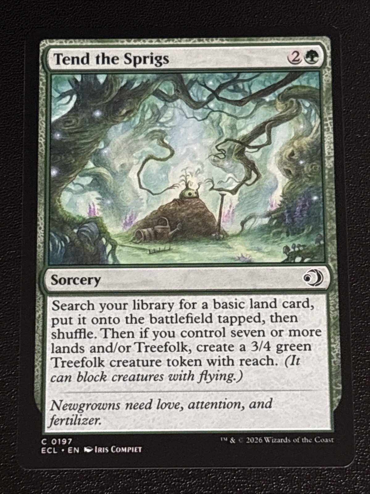 MTG Lorwyn Eclipsed Tend the Sprigs 0197 NM