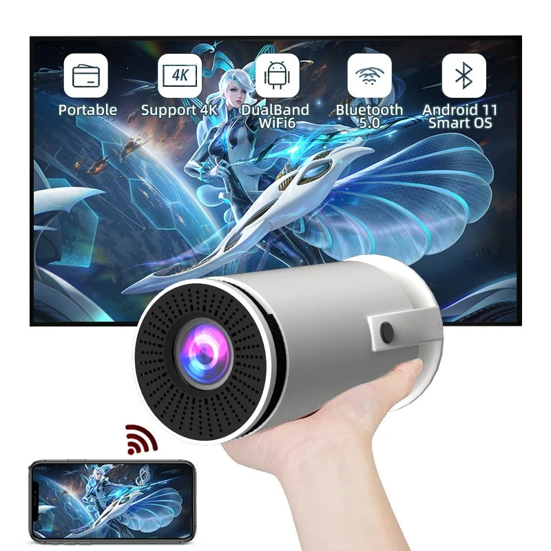 5G 4K Projector Smart HD LED WiFi Bluetooth 5.0 HDMI USB Android Office Home - Image 2 of 4