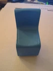 Vintage Mattel 1973 Barbie Dream House Mod Furniture Chair #7825-0050 Blue