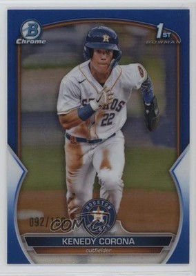 2023 Bowman Chrome Prospects Blue Refractor 92/150 Kenedy Corona #BCP-148 1lq2