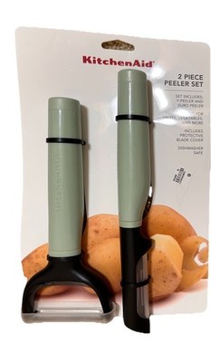 Outlet Preis!!! Kitchen Aid 2-teiliges Schäler-Set in der Farbe Pistazie-NEU!