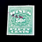 US Stamp - 1916 Series Wine Tax Revenue 50c Used Sn RE45 r29