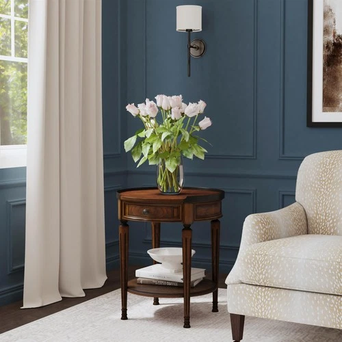 Butler Specialty Transitional Round Accent Table In Plantation Cherry - Picture 2 of 5