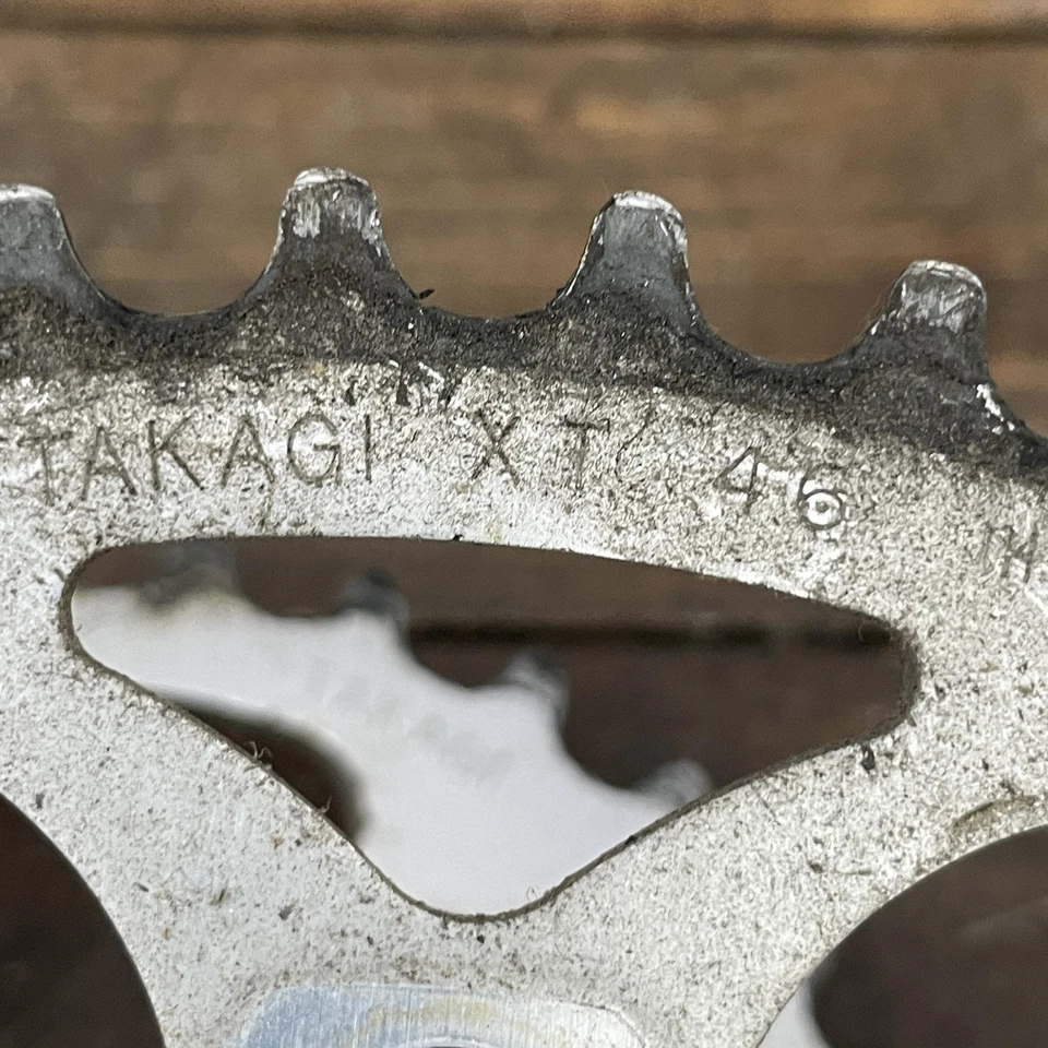 Vintage Takagi Chainrings Lot 110 BCD 50T 46T 30T Touring Triple 5-Bolt AT XT - Image 4 of 4