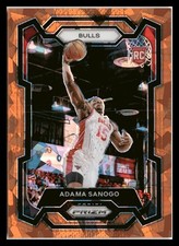 2023-24 Panini Prizm #286 Adama Sanogo Prizms Orange Ice