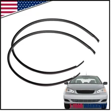 For Toyota Corolla 2003-2008 2Pcs Rubber Roof Drip Molding Weatherstrip Trim Kit