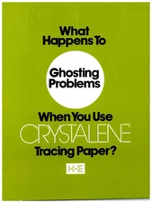 1970s K&E Keuffel Esser Guide Crystalene Tracing Paper Brochure RARE