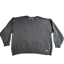 Vintage Russell Athletic Sweatshirt Mens 2XL Blue Dri-Power Crewneck Blank Y2K