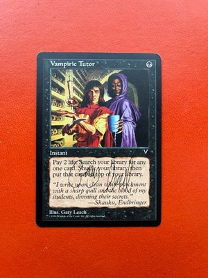 MTG - 1x Vampiric Tutor - Visions - signed by Gary Leach