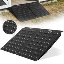 36" x 48" Shed Ramps 1800 LB Capacity Alloy Loading Dock Ramp for Garages, Barns