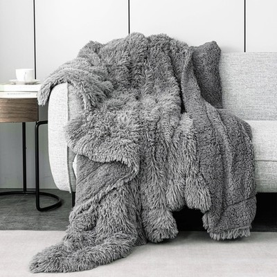 Thick Yet Lightweight Faux Fur Throw Blanket 50x60 - Perfect for Any Season
