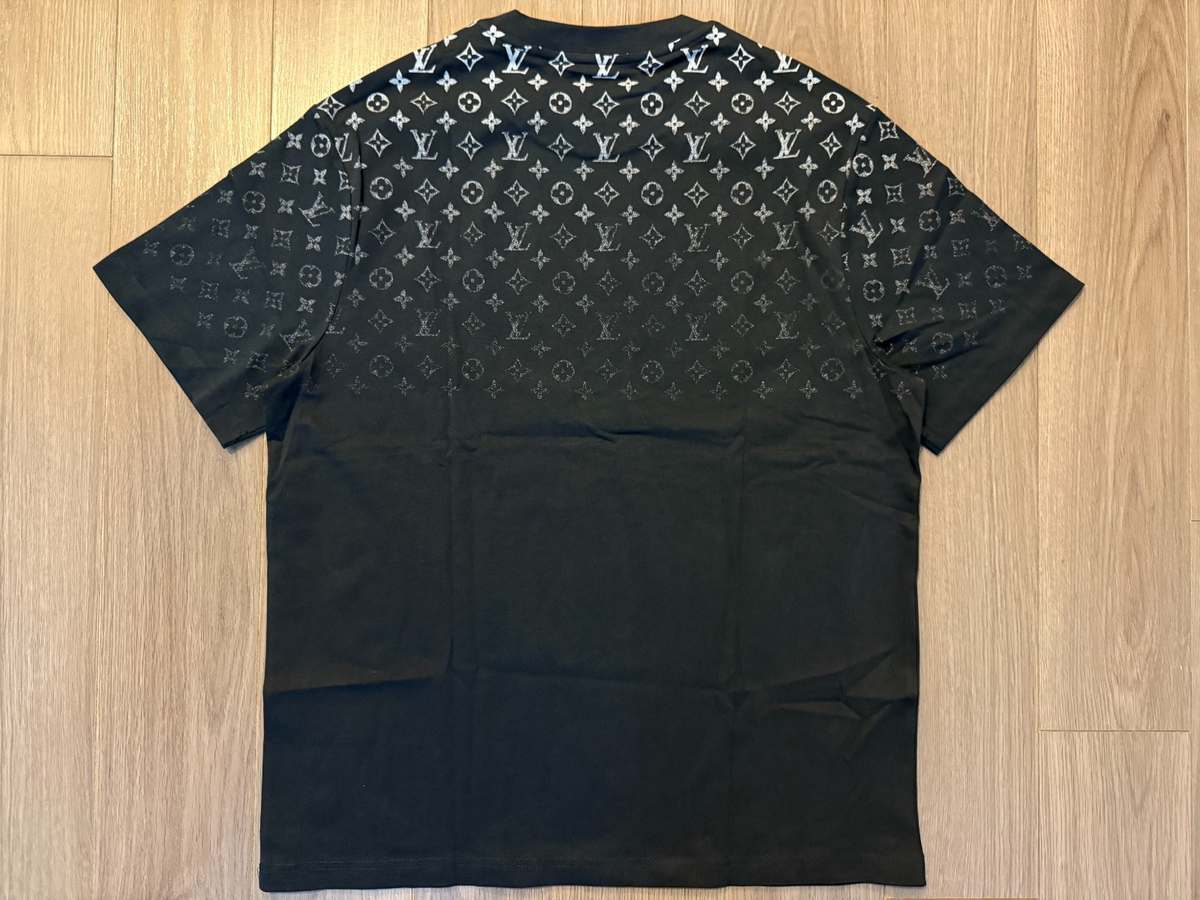 Louis Vuitton Gradient Cotton Tee Shirt navy blue sz M | eBay