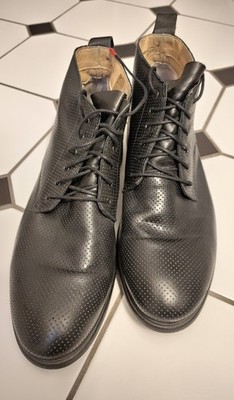 Herren Schuhe Leder Schnürboot schwarz Größe 46 von Nobrand
