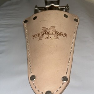 Vintage Marshalltown Pointing Trowel Metal Handle Foldable Leather Holster, USA