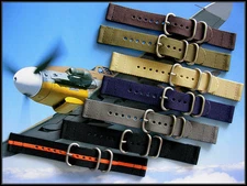 NATO G10 ® 2pc UTC Heavy Ballistic nylon RAF strap Military watch band IW SUISSE