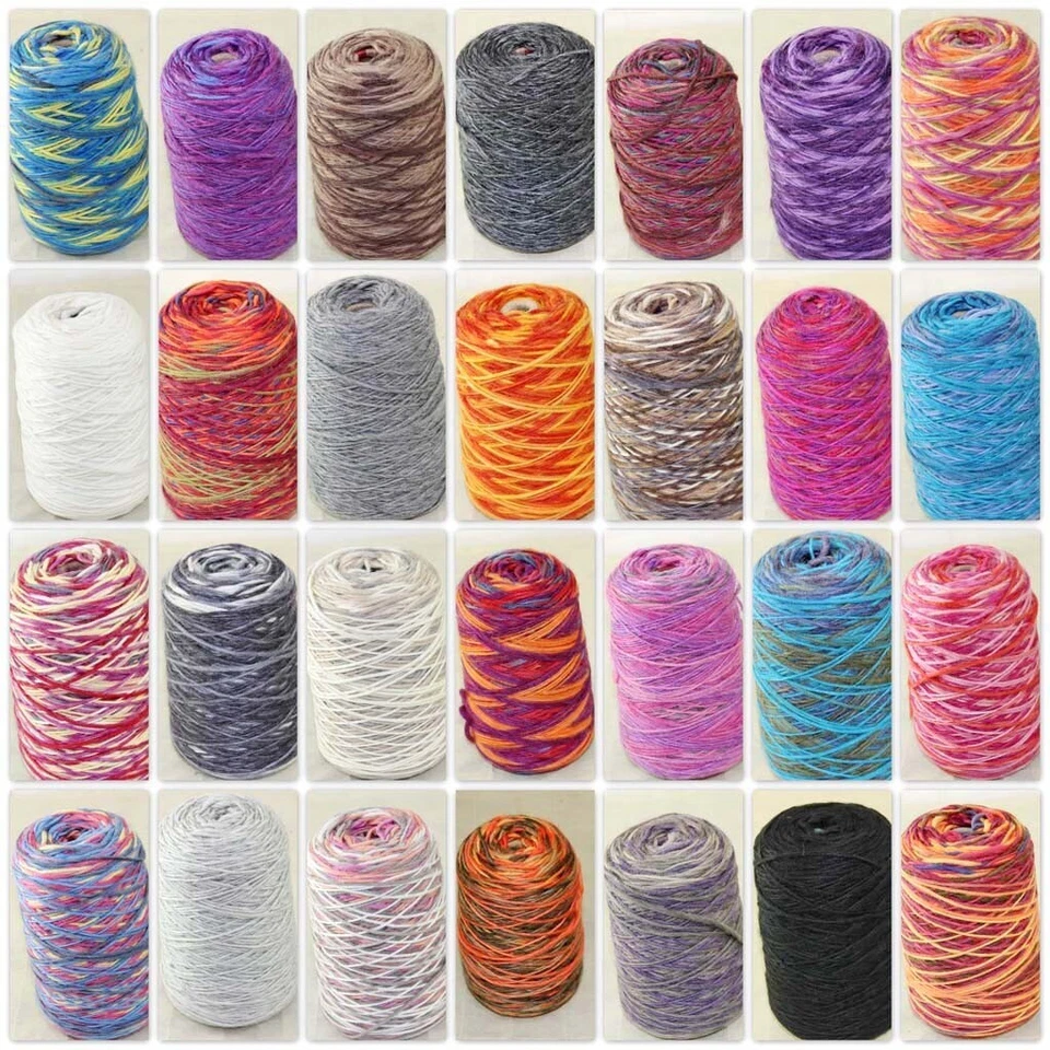 Sale 500gr NEW 1 Cone Yarn Chunky Hand Knitting Colorful Warm Soft Wool Cashmere - Image 2 of 4