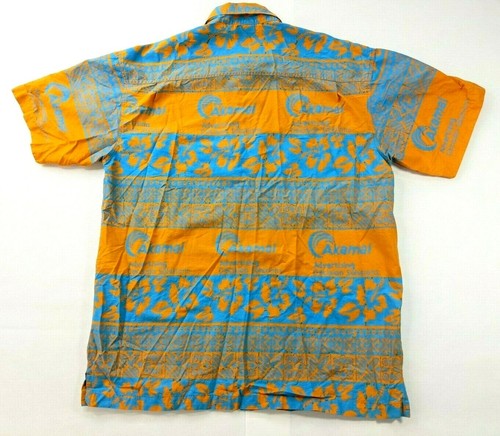 Hawaiihemd Herren XL Vintage Tech AKAMAI Advertising Solutions - Bild 2 von 6