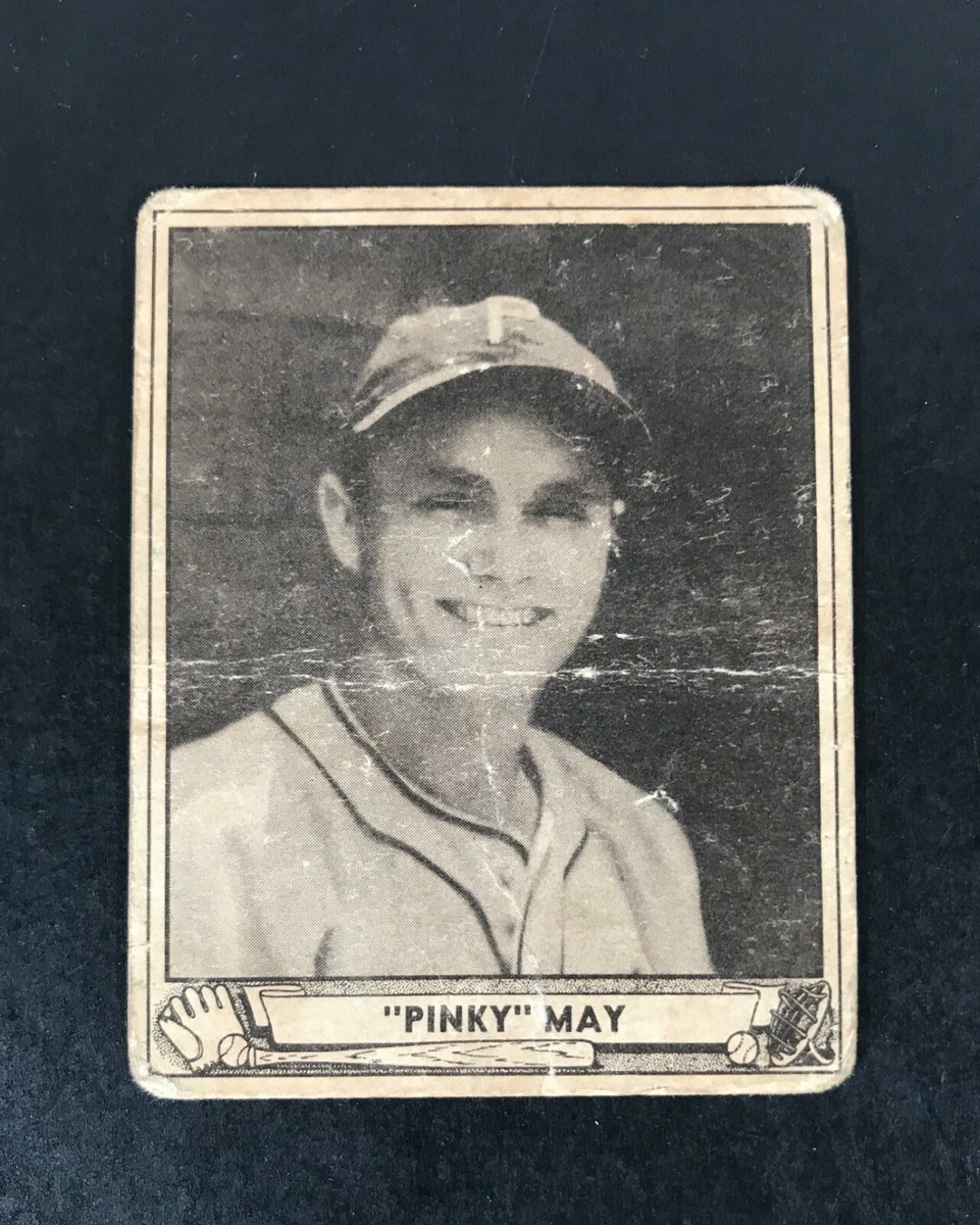 1940 PLAYBALL Authentic PINKY MERRILL GLEND MAY Baseball Card No