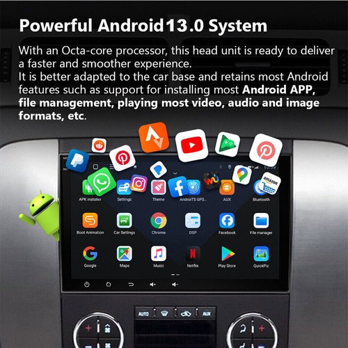 For GMC Acadia 2008 2009-2012 CarPlay Car Radio GPS Stereo Android Navi WIFI BT - Picture 14 of 23
