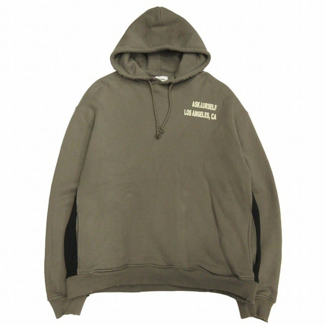 Ask Yourself ASKYURSELF CONTRAST INSERT HOODIE Damaged Ask Yourself ASKYURSELF CONTRAST INSERT HOODIE Damaged