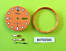 NEW SEIKO ORANGE DIAL HANDS MINUTE TRACK SET FOR SEIKO 6309 7040 WATCH BVT02565