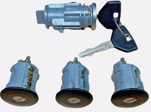 Kit Cylindres De Verrouillage Allumage & Portes Chrome Pour Jeep Wrangler TJ 2002-2006 - Avec 2 Clés