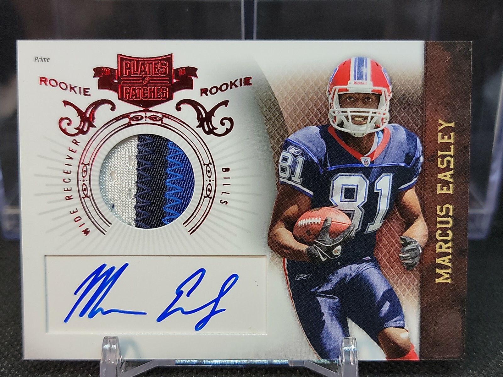 Marcus Easley Panini Plates & Patches #223 Autograph Patch