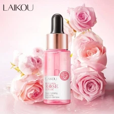 LAIKOU Bulgaria Rose Serum Deep Hydrating Anti-Aging Brighten Skin Tone Serum 