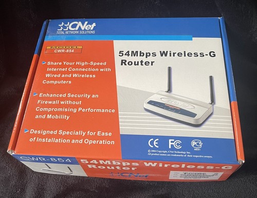 Photo inspiration: Gallery Detail: Cnet Cwr 854 54Mbps Wireless G Router New In Box