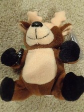 NEW 1998 COCA-COLA COKE BEANIE BABY BABIES REINDEER WITH COCA-COLA BOTTLE