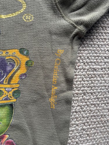 Ed Hardy by Christian Audigier Men's Long Sleeve Waffle Top Made In USA Size M - Picture 14 of 24