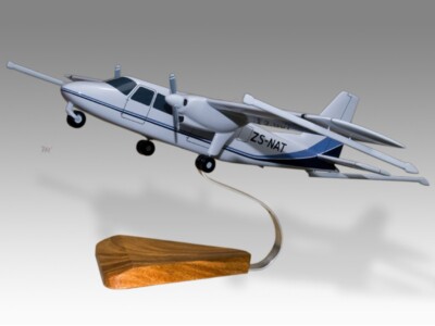 Britten Norman BN-2T Islander Desk Wood Airplane New Model Small Scale 1/48