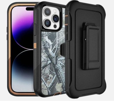 Rugged Defender Case for iPhone 13  13 Pro Max Belt clip Fits Otter Box   OG-T