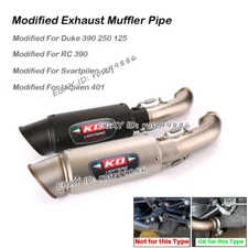 Modified For Duke 390 RC 390 2017~2019 Slip Exhaust Pipe Silencer With DB Killer
