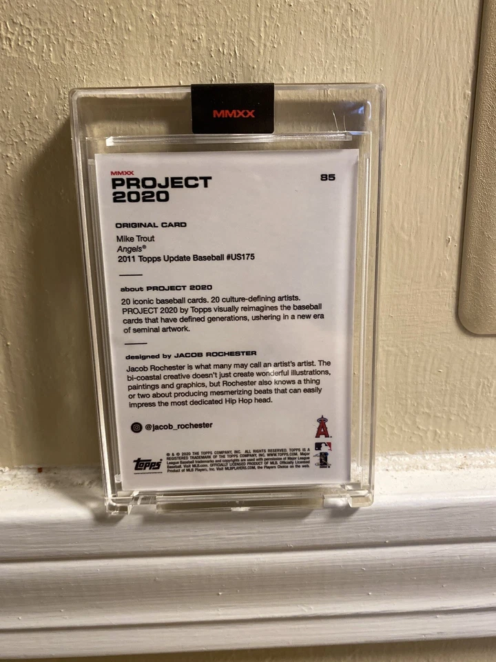 Topps PROJECT 2020 #85 - 2011 Mike Trout by Jacob Rochester - Image 2 of 3
