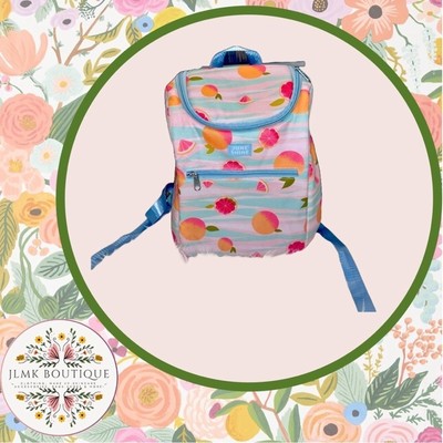 UNE SHINE INSULATED COOLER BACKPACK IN SUMMER CITRUS