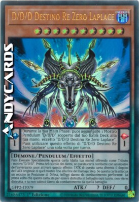 D/D/D DESTINY KING ZERO LAPLACE (Destiny King) Ultra R   GFP2 IT079   1Ed   YUGIOH