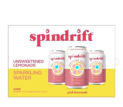 Spindrift Pink Lemonade, 24 x 12 fl oz (24 cans)