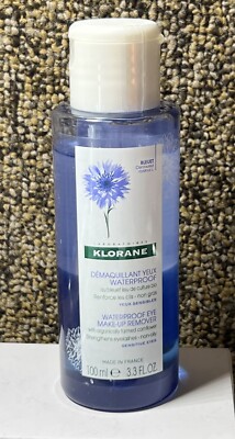 Klorane Waterproof Eye Make-up Remover With Organic Cornflower 3.3 fl Oz/100ml
