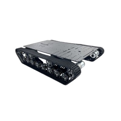UNO R3 T800S Black Entry-Level Tank Smart Robot without Electronic Control Kit
