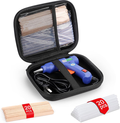 Glue Gun and Sticks Set, Hot Melt Glue Gun Mini for Crafts with 20 Pcs Glue Stic