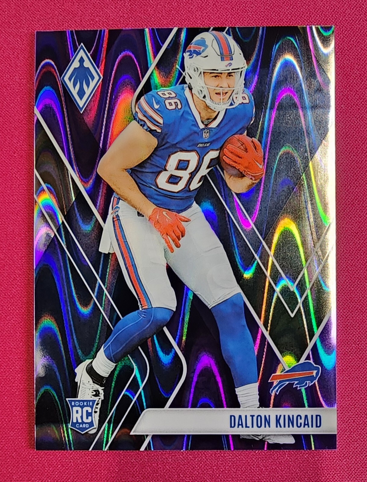 Dalton Kincaid 2023 Panini Phoenix #114 Purple Seismic /125 SP Rookie RC Bills