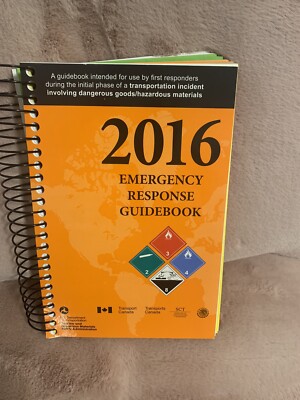 Emergency Response Guidebook, 911 Dispatch Operator 2016, NEW