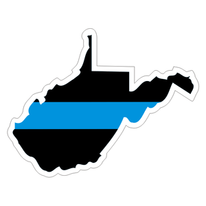 West-Virginia-WV-State-Thin-Blue-Line-Police-Sticker-Decal-225-Made-in-U-S-A