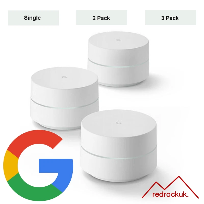 Google Mesh Wi-Fi Whole Home System - Network Router - White - Single, 2, 3 Pack - Image 4 of 4