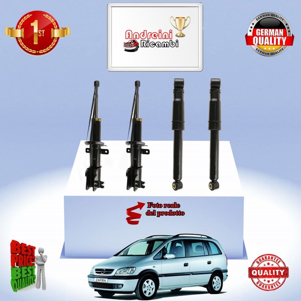 Set 4 StoßDäMpfer Vorderseite + Heck Opel Zafira A 1.6 CNG 71KW 97CV - 2001 ->-image
