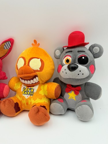 Funko FNAF Plush Lot Figures Chica Nightmare Freddy Game Over Lefty Puppet - Picture 5 of 8